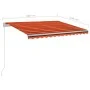 Toldo automático LED y sensor de viento naranja marrón 3x2,5 m de , Toldos - Ref: Foro24-3069915, Precio: 562,90 €, Descuento: %