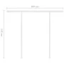 Toldo automático LED y sensor de viento naranja marrón 3x2,5 m de , Toldos - Ref: Foro24-3069915, Precio: 562,90 €, Descuento: %