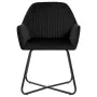 Silla de comedor 6 unidades terciopelo negro de vidaXL, Sillas de comedor - Ref: Foro24-277012, Precio: 595,76 €, Descuento: %