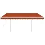 Toldo automático con LED y sensor de viento naranja marrón 4x3m de , Toldos - Ref: Foro24-3069955, Precio: 691,41 €, Descuent...