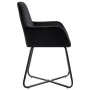 Silla de comedor 6 unidades terciopelo negro de vidaXL, Sillas de comedor - Ref: Foro24-277012, Precio: 595,76 €, Descuento: %
