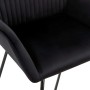 Silla de comedor 6 unidades terciopelo negro de vidaXL, Sillas de comedor - Ref: Foro24-277012, Precio: 603,79 €, Descuento: %