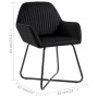 Silla de comedor 6 unidades terciopelo negro de vidaXL, Sillas de comedor - Ref: Foro24-277012, Precio: 603,79 €, Descuento: %