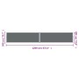 Toldo lateral retráctil antracita 200x1200 cm de , Sombrillas - Ref: Foro24-318080, Precio: 172,68 €, Descuento: %