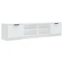 Mueble para TV 2 pzas madera contrachapada blanco 80x35x36,5 cm de , Muebles TV - Ref: Foro24-811467, Precio: 86,36 €, Descue...
