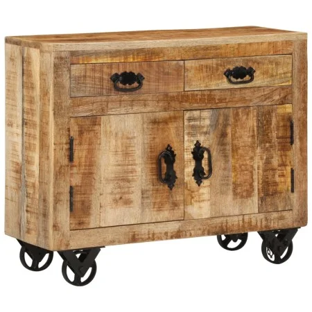 Aparador de madera maciza de mango sin tratar 80x30x65 cm de , Aparadores - Ref: Foro24-351689, Precio: 287,83 €, Descuento: %
