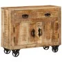 Aparador de madera maciza de mango sin tratar 80x30x65 cm de , Aparadores - Ref: Foro24-351689, Precio: 287,83 €, Descuento: %