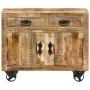Aparador de madera maciza de mango sin tratar 80x30x65 cm de , Aparadores - Ref: Foro24-351689, Precio: 287,83 €, Descuento: %