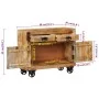 Aparador de madera maciza de mango sin tratar 80x30x65 cm de , Aparadores - Ref: Foro24-351689, Precio: 287,83 €, Descuento: %