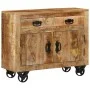 Aparador de madera maciza de mango sin tratar 80x30x65 cm de , Aparadores - Ref: Foro24-351689, Precio: 287,83 €, Descuento: %