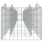 Arriate de gaviones forma arco hierro galvanizado 600x50x50cm de , Maceteros y jardineras - Ref: Foro24-153544, Precio: 147,3...