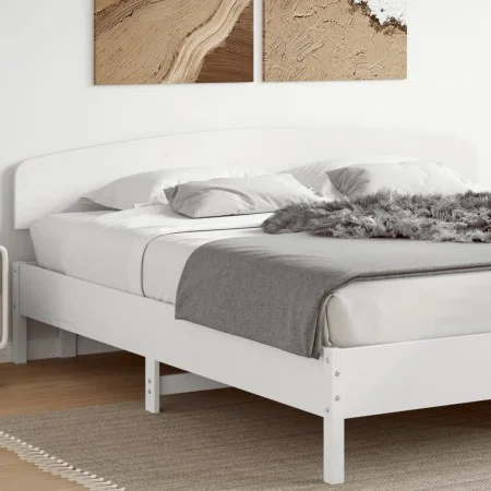 Cabecero de cama madera maciza de pino blanco 200 cm de , Cabeceros y pies de cama - Ref: Foro24-842487, Precio: 59,76 €, Des...
