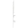 Cabecero de cama madera maciza de pino blanco 200 cm de , Cabeceros y pies de cama - Ref: Foro24-842487, Precio: 60,51 €, Des...