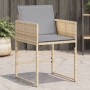Sillones jardín con cojines 4 uds ratán sintético beige mezcla de , Sillas de jardín - Ref: Foro24-365006, Precio: 165,77 €, ...