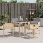 Sillones jardín con cojines 4 uds ratán sintético beige mezcla de , Sillas de jardín - Ref: Foro24-365006, Precio: 165,77 €, ...