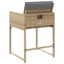 Sillones jardín con cojines 4 uds ratán sintético beige mezcla de , Sillas de jardín - Ref: Foro24-365006, Precio: 165,77 €, ...