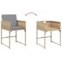 Sillones jardín con cojines 4 uds ratán sintético beige mezcla de , Sillas de jardín - Ref: Foro24-365006, Precio: 165,77 €, ...