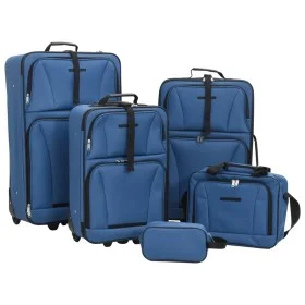 Juego de maletas de viaje de 5 piezas tela azul de , Maletas - Ref: Foro24-4002829, Precio: 139,86 €, Descuento: %