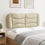 Cabecero de cama acolchado tela crema 120 cm de , Cabeceros y pies de cama - Ref: Foro24-374566, Precio: 59,07 €, Descuento: %