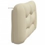 Cabecero de cama acolchado tela crema 120 cm de , Cabeceros y pies de cama - Ref: Foro24-374566, Precio: 59,07 €, Descuento: %