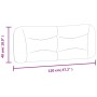 Cabecero de cama acolchado tela crema 120 cm de , Cabeceros y pies de cama - Ref: Foro24-374566, Precio: 59,07 €, Descuento: %