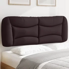 Cabecero de cama acolchado tela marrón oscuro 120 cm de , Cabeceros y pies de cama - Ref: Foro24-374564, Precio: 50,52 €, Des...