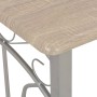 Set mesa y sillas altas de cocina 3 piezas madera y acero de vidaXL, muebles para cocinas y comedores - Ref: Foro24-284398, P...