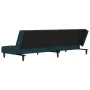 Sofá cama de 2 plazas con dos almohadas terciopelo azul de , Sofás - Ref: Foro24-375806, Precio: 240,00 €, Descuento: %