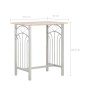 Set mesa y sillas altas de cocina 3 piezas madera y acero de vidaXL, muebles para cocinas y comedores - Ref: Foro24-284398, P...
