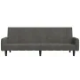 Sofá cama de 2 plazas terciopelo gris oscuro de , Sofás - Ref: Foro24-375775, Precio: 274,40 €, Descuento: %