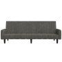 Sofá cama de 2 plazas terciopelo gris oscuro de , Sofás - Ref: Foro24-375775, Precio: 279,24 €, Descuento: %