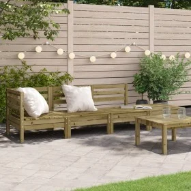 Sofá de jardín de 4 plazas madera de pino impregnada de , Sofás modulares de exterior - Ref: Foro24-838053, Precio: 144,81 €,...