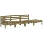 Sofá de jardín de 4 plazas madera de pino impregnada de , Sofás modulares de exterior - Ref: Foro24-838053, Precio: 144,81 €,...