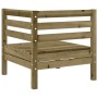 Sofá de esquina de jardín madera de pino impregnada de , Sofás modulares de exterior - Ref: Foro24-837983, Precio: 55,94 €, D...