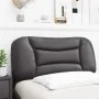 Cabecero de cama acolchado cuero sintético gris 90 cm de , Cabeceros y pies de cama - Ref: Foro24-374547, Precio: 43,56 €, De...