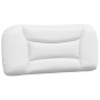Cabecero de cama acolchado cuero sintético blanco 90 cm de , Cabeceros y pies de cama - Ref: Foro24-374545, Precio: 64,78 €, ...