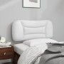 Cabecero de cama acolchado cuero sintético blanco 90 cm de , Cabeceros y pies de cama - Ref: Foro24-374545, Precio: 64,78 €, ...