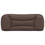 Cabecero de cama acolchado cuero sintético marrón 100 cm de , Cabeceros y pies de cama - Ref: Foro24-374558, Precio: 37,16 €,...