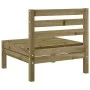 Sofá de jardín sin reposabrazos madera pino impregnada de , Sofás modulares de exterior - Ref: Foro24-837997, Precio: 49,65 €...