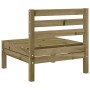 Sofá de jardín sin reposabrazos madera pino impregnada de , Sofás modulares de exterior - Ref: Foro24-837997, Precio: 50,42 €...