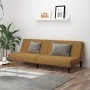 Sofá cama de 2 plazas terciopelo marrón de , Sofás - Ref: Foro24-375934, Precio: 224,20 €, Descuento: %