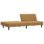 Sofá cama de 2 plazas terciopelo marrón de , Sofás - Ref: Foro24-375934, Precio: 224,20 €, Descuento: %