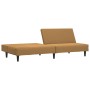 Sofá cama de 2 plazas terciopelo marrón de , Sofás - Ref: Foro24-375934, Precio: 228,15 €, Descuento: %