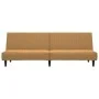 Sofá cama de 2 plazas terciopelo marrón de , Sofás - Ref: Foro24-375934, Precio: 224,20 €, Descuento: %