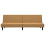 Sofá cama de 2 plazas terciopelo marrón de , Sofás - Ref: Foro24-375934, Precio: 228,15 €, Descuento: %