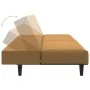 Sofá cama de 2 plazas terciopelo marrón de , Sofás - Ref: Foro24-375934, Precio: 224,20 €, Descuento: %