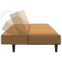 Sofá cama de 2 plazas terciopelo marrón de , Sofás - Ref: Foro24-375934, Precio: 228,15 €, Descuento: %