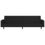 Sofá cama de 2 plazas terciopelo negro de , Sofás - Ref: Foro24-375943, Precio: 270,58 €, Descuento: %