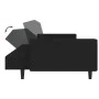 Sofá cama de 2 plazas terciopelo negro de , Sofás - Ref: Foro24-375943, Precio: 265,91 €, Descuento: %