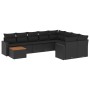 Set de sofás de jardín 10 pzas cojines ratán sintético negro de , Sofás modulares de exterior - Ref: Foro24-3224284, Precio: ...